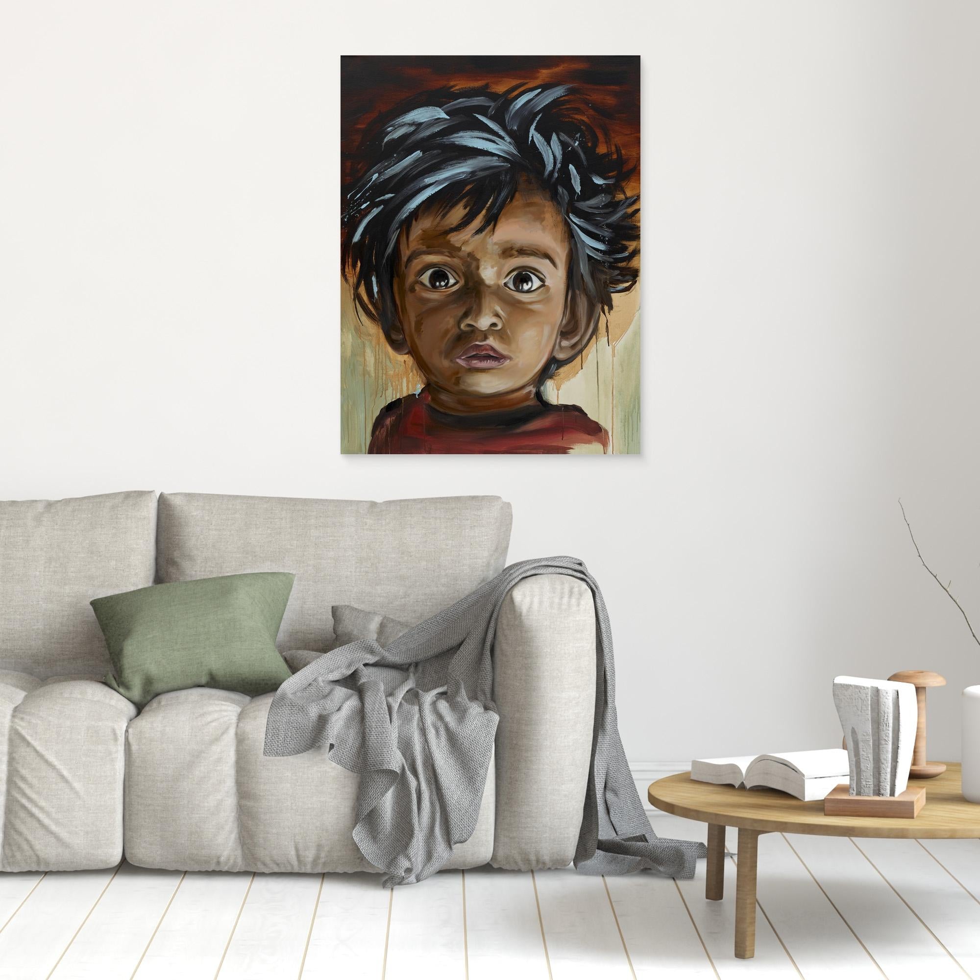 Canvas Print: "Brown Eyes"