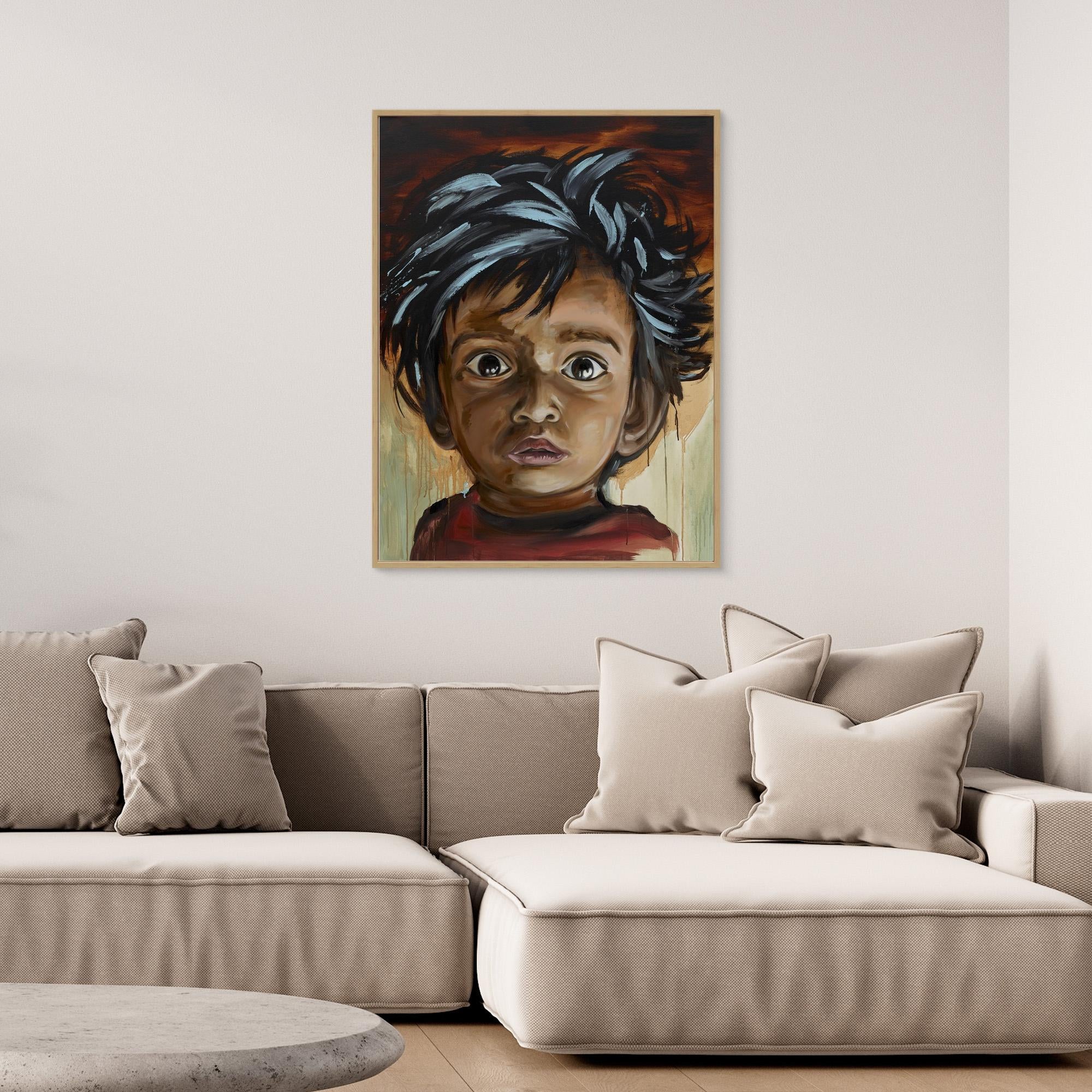 Canvas Print: "Brown Eyes"