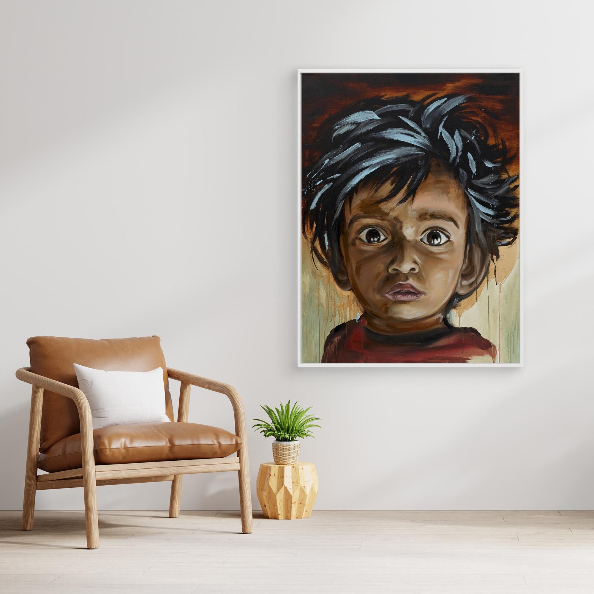 Canvas Print: "Brown Eyes"