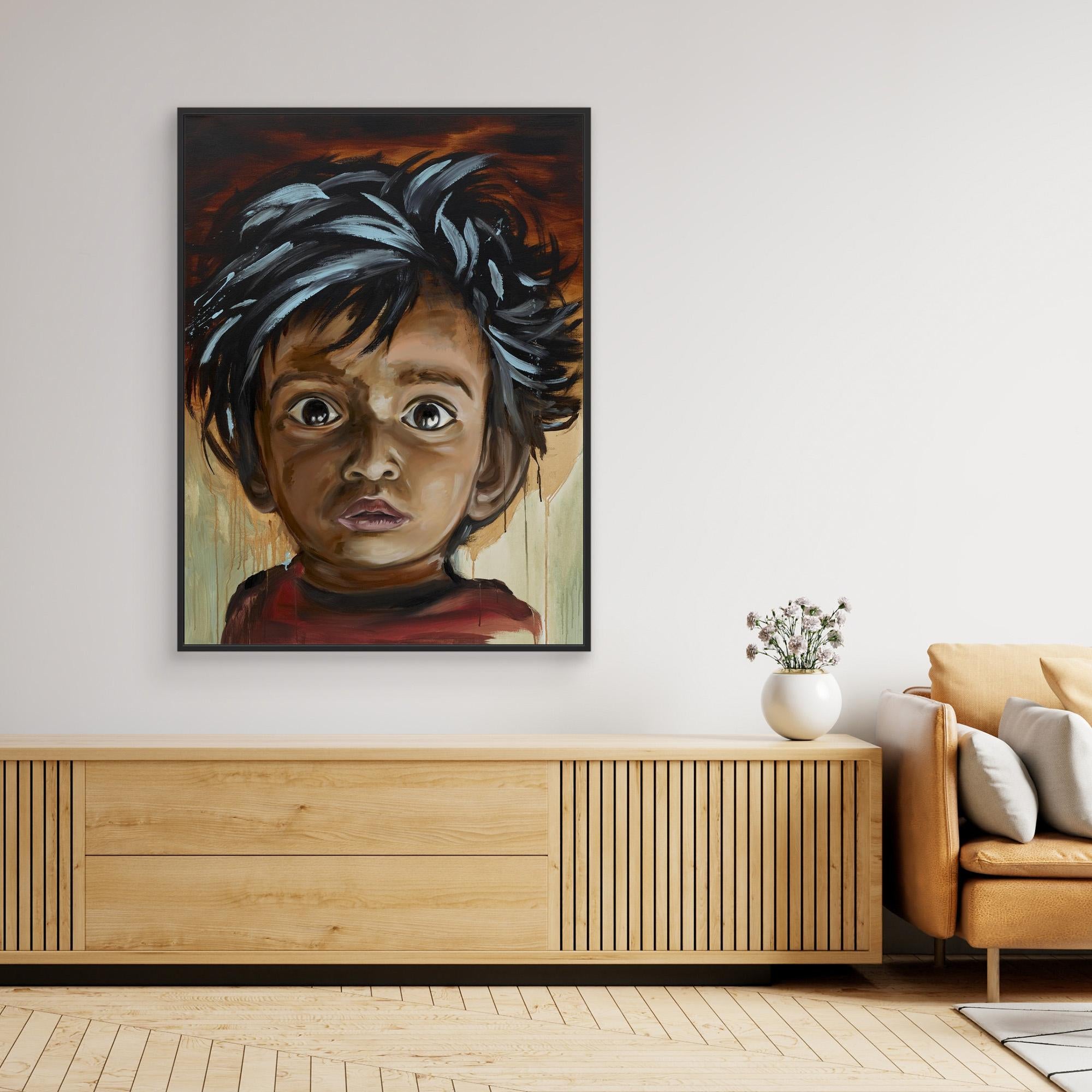 Canvas Print: "Brown Eyes"