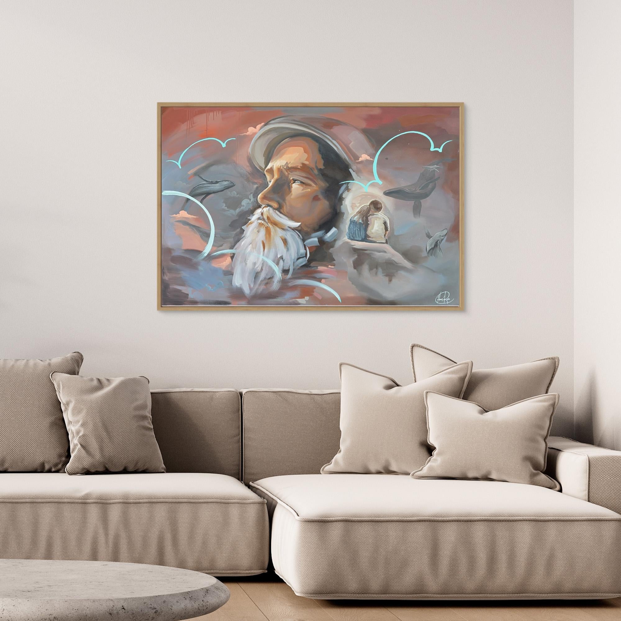 Canvas Print: "Contemplating Man"