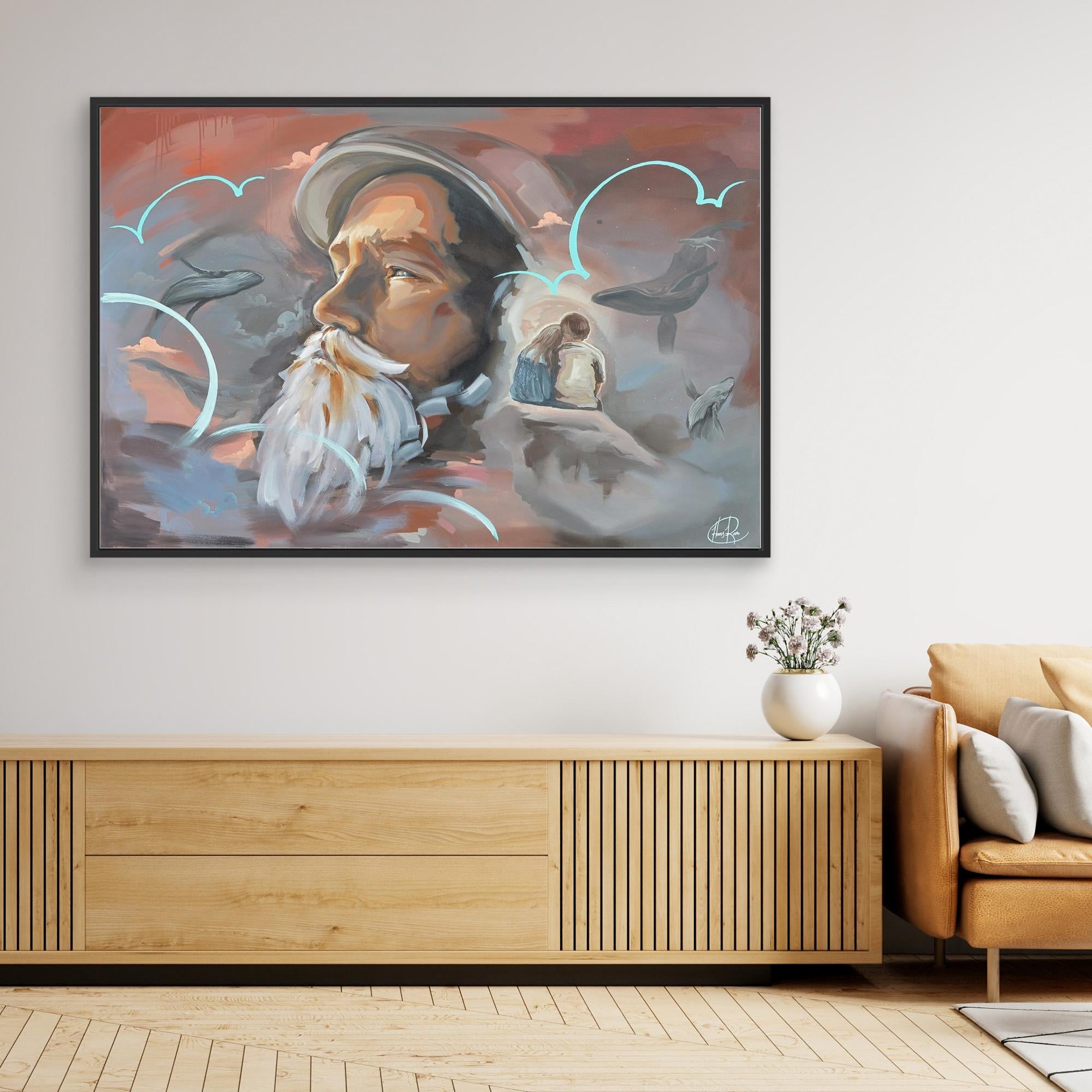 Canvas Print: "Contemplating Man"