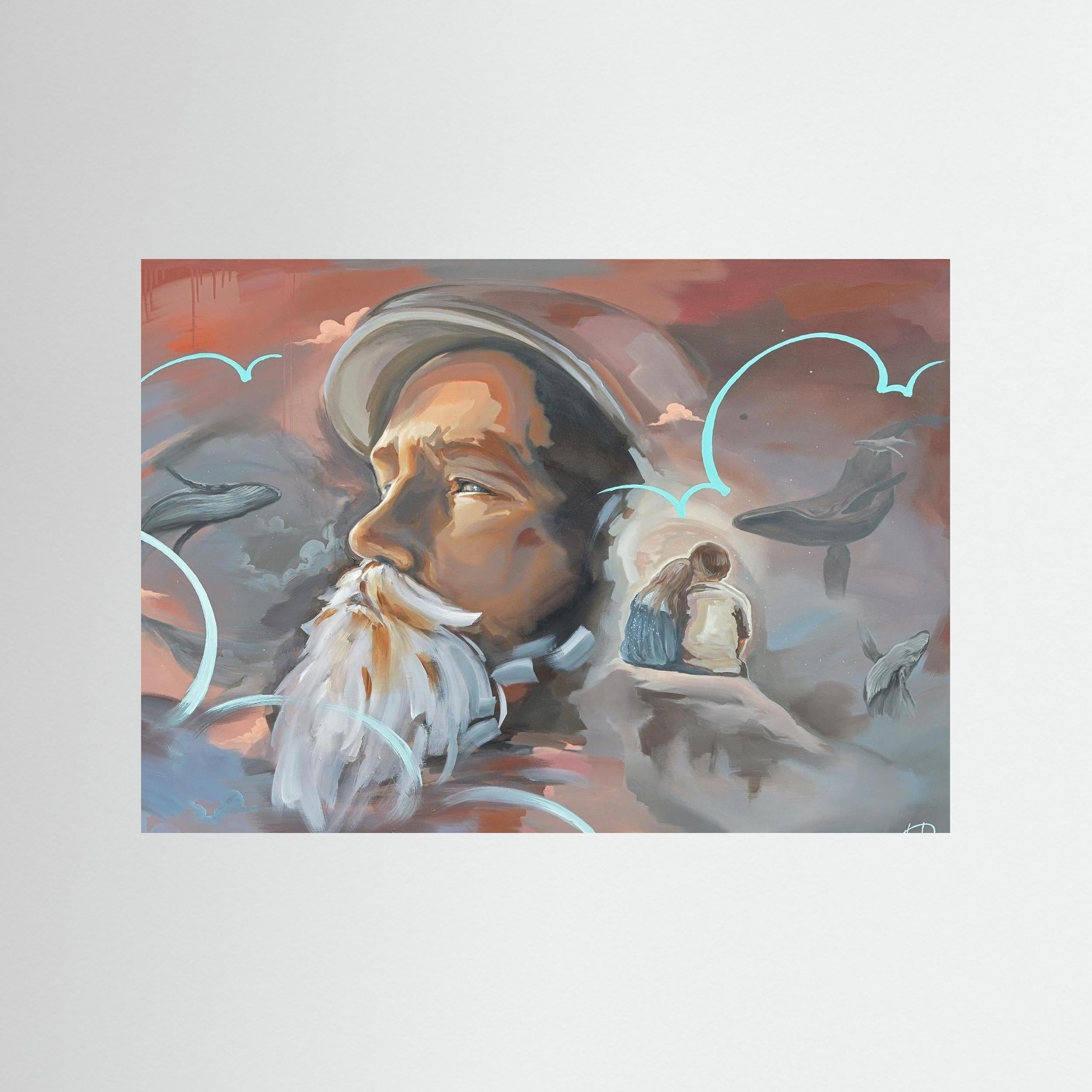 Fine Art Paper: "Contemplating Man"