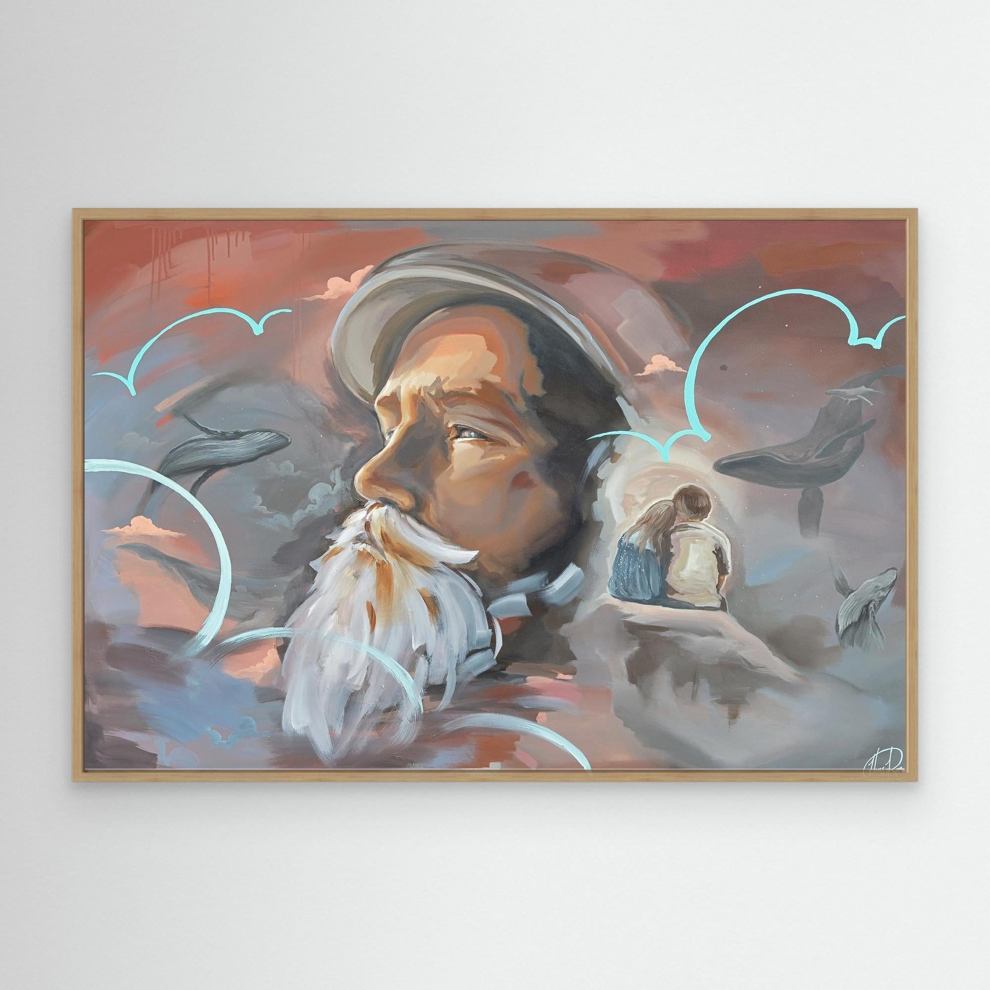 Canvas Print: "Contemplating Man"