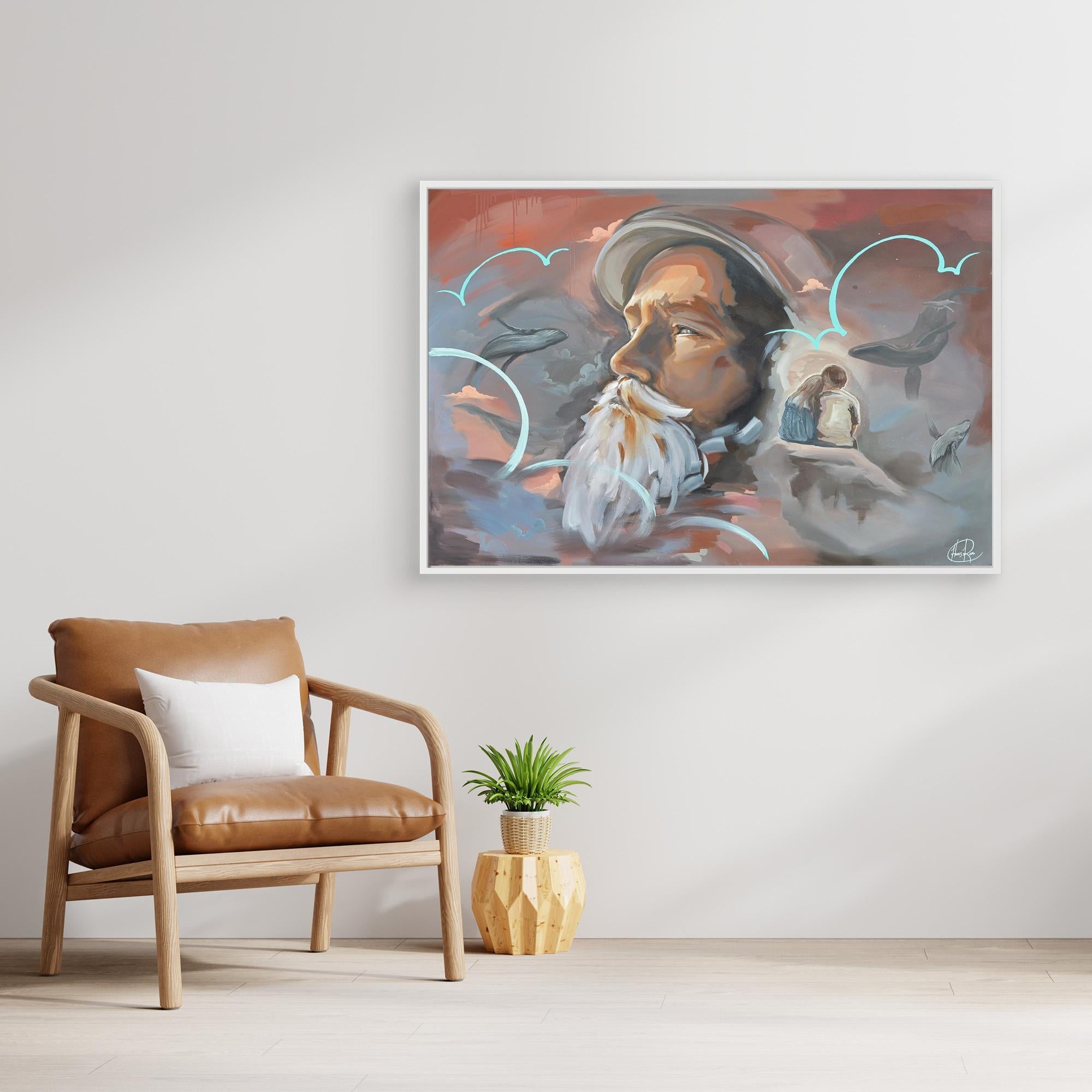 Canvas Print: "Contemplating Man"
