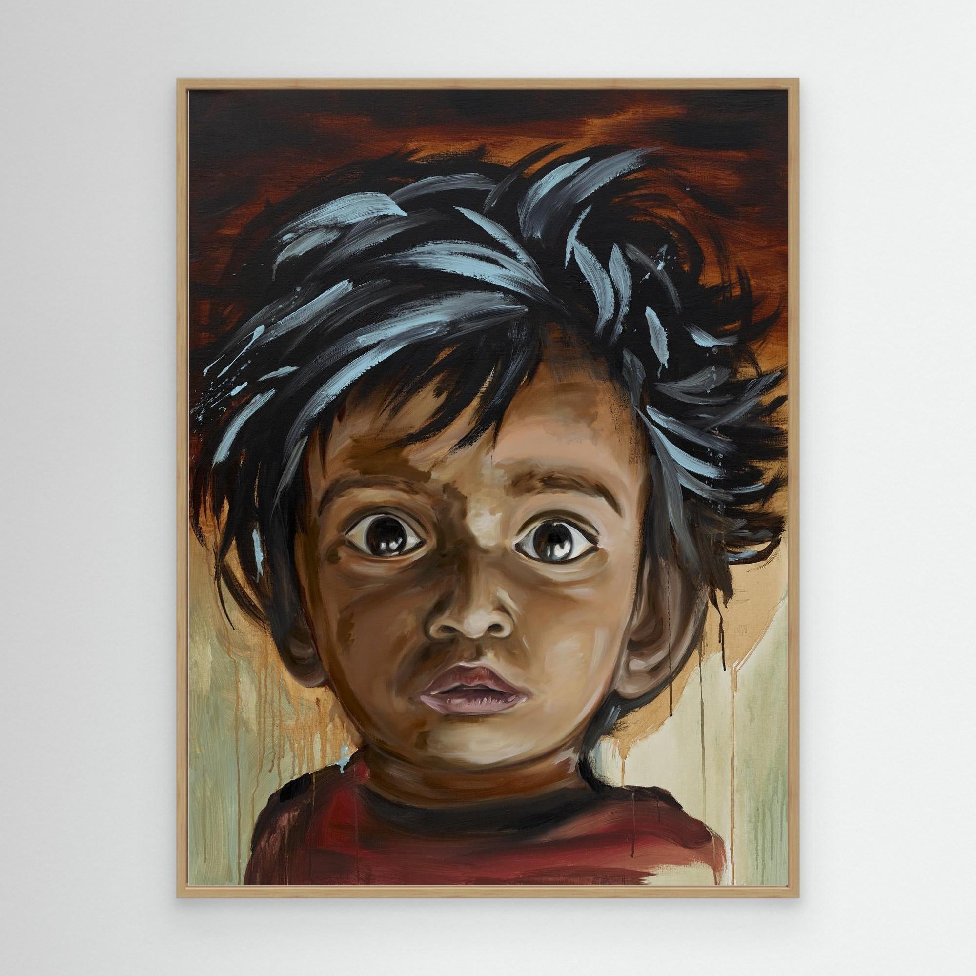 Canvas Print: "Brown Eyes"